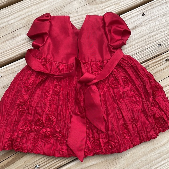 ❤️  Infant Red Dress with Bloomers Size 6M - Picture 11 of 12